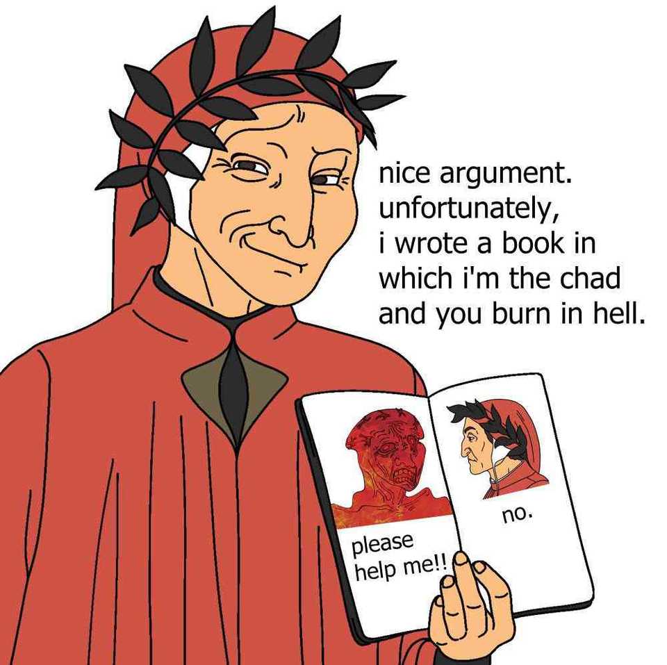 Dante putting his enemies in hell